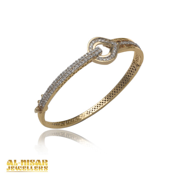 Teardrop Elegance Bangle - Image 2